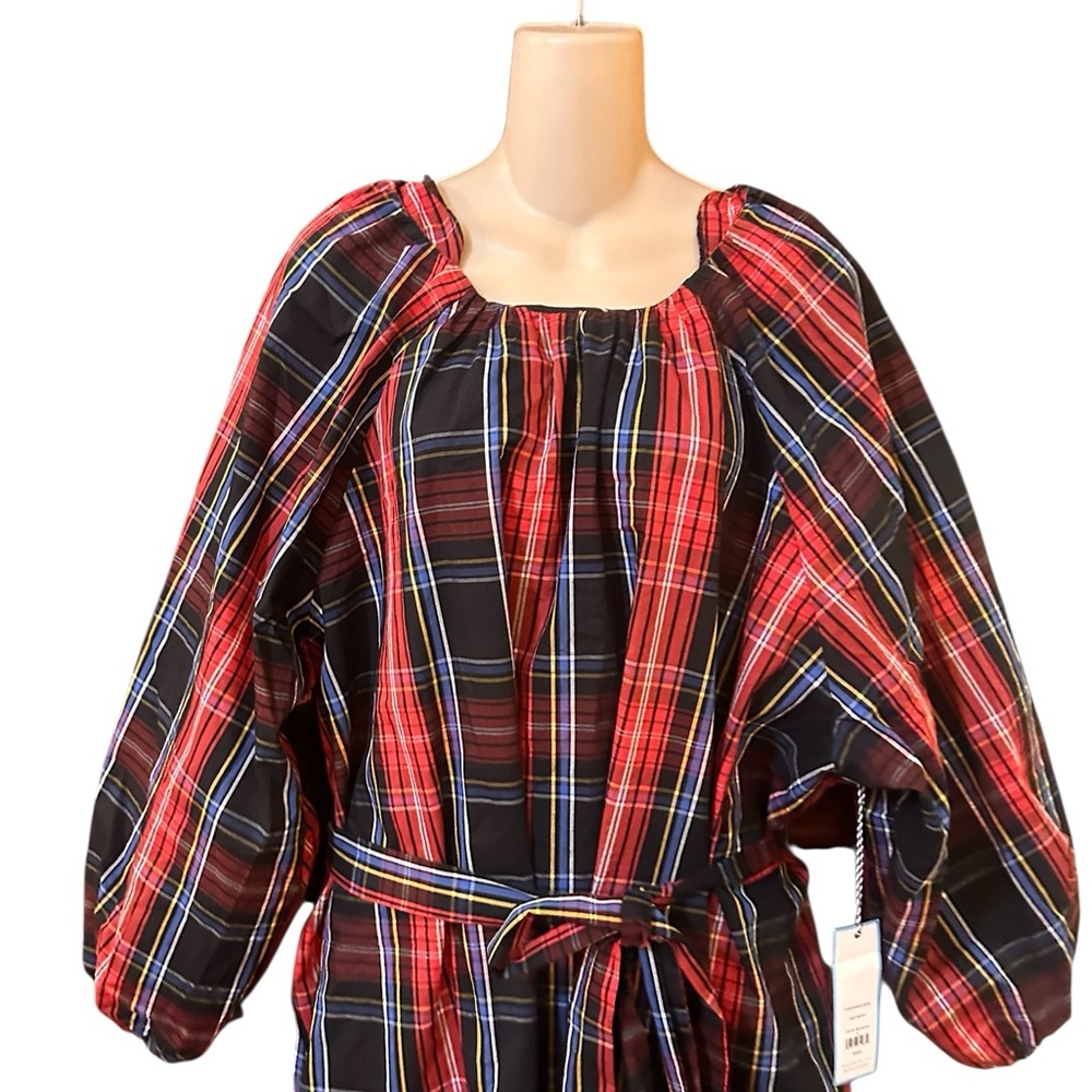 DRAPER JAMES RSVP LONG SLEEVE TIERED BOW BACK DRESS NWT - Picture 6 of 8